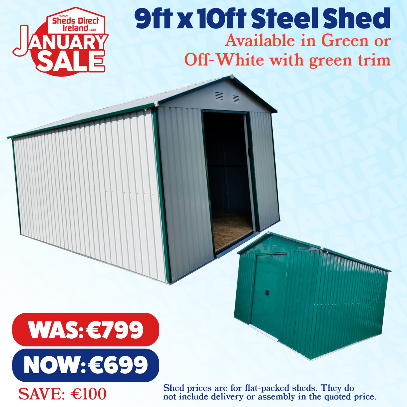 January Sale - 9x10 shed