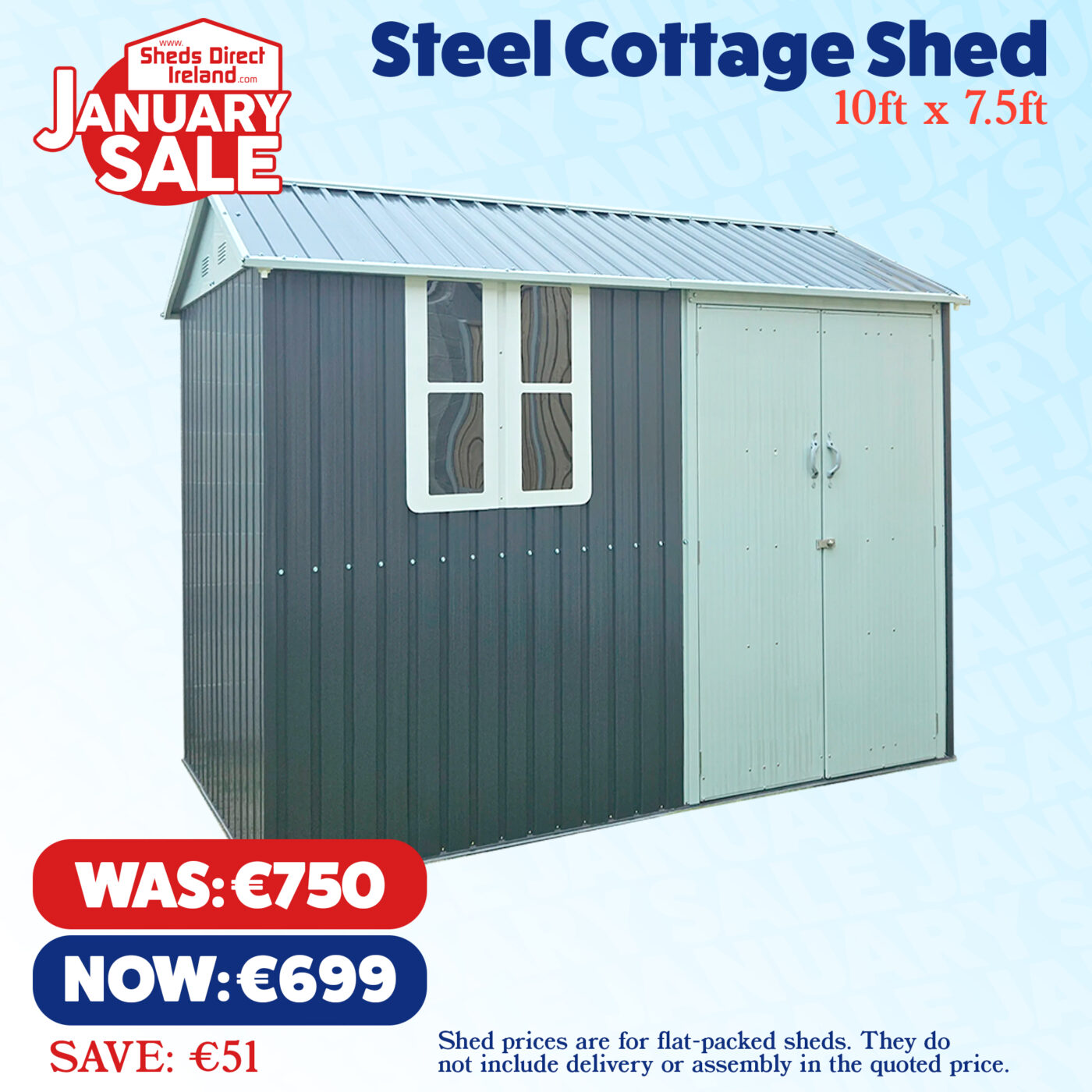 January Sale - Cottage Shed