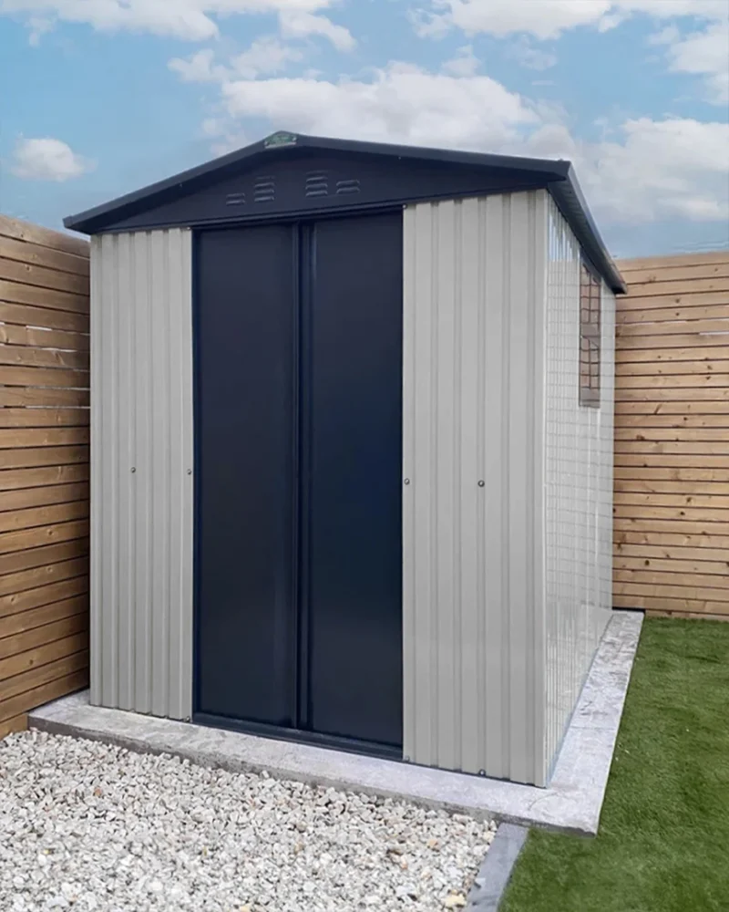 The Mammoth Shed 6ft wide x 8ft deep version in a garden in Naas