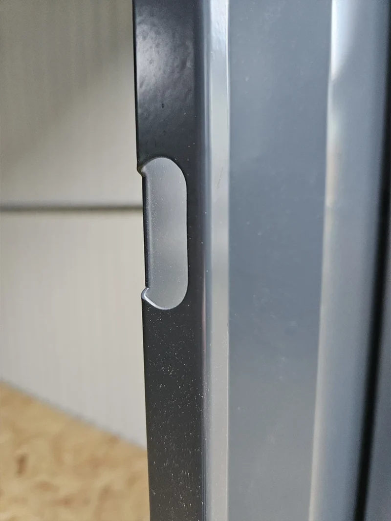 The door handles of the Mammoth Shed