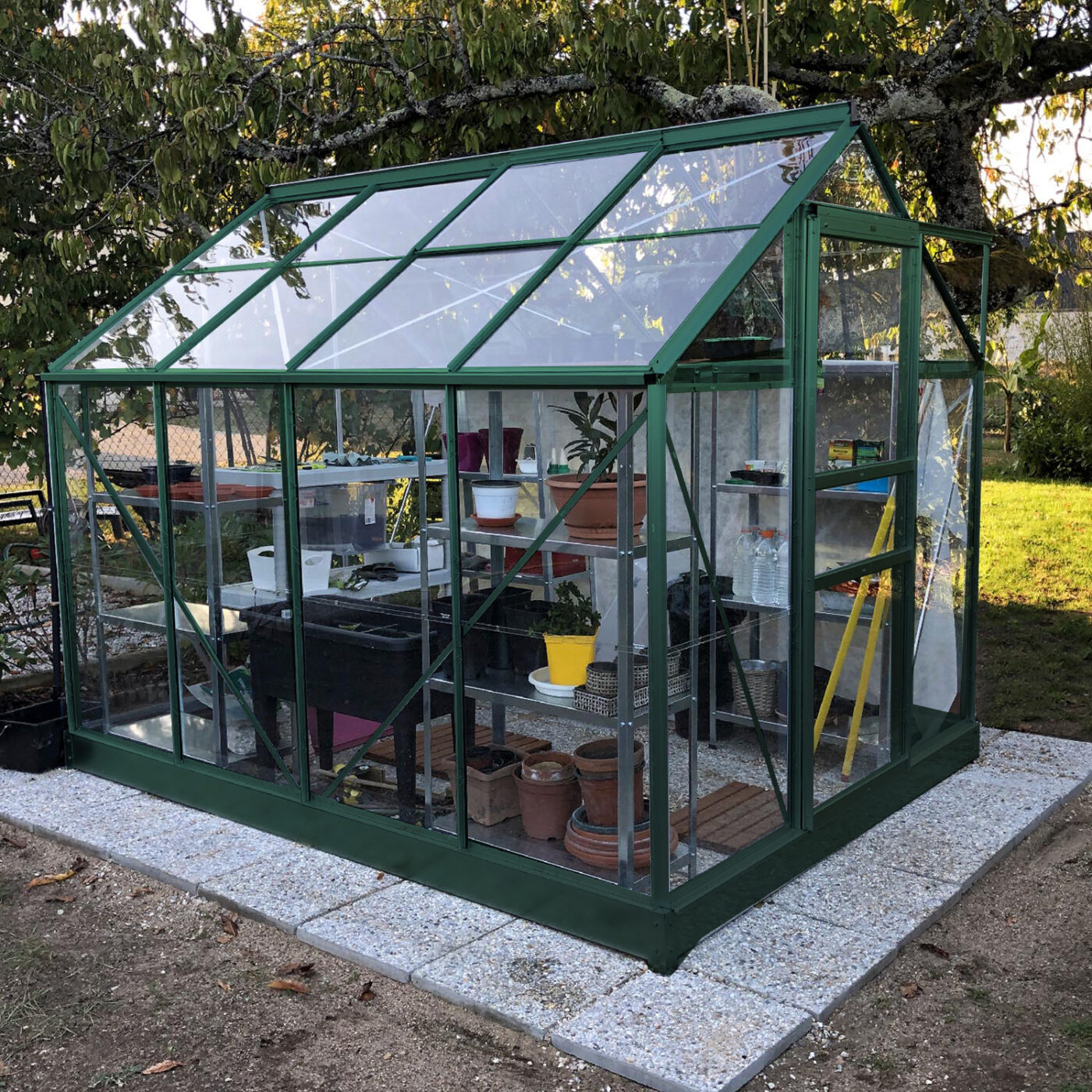 Serre Greenhouse in a Dublin garden