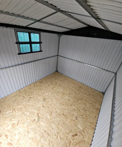 view from the door side of the shed, interior