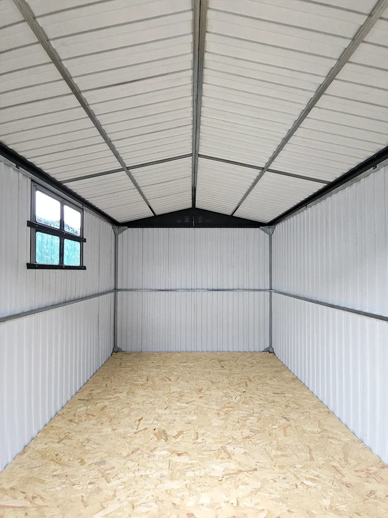 The interior of the mammoth shed, including window