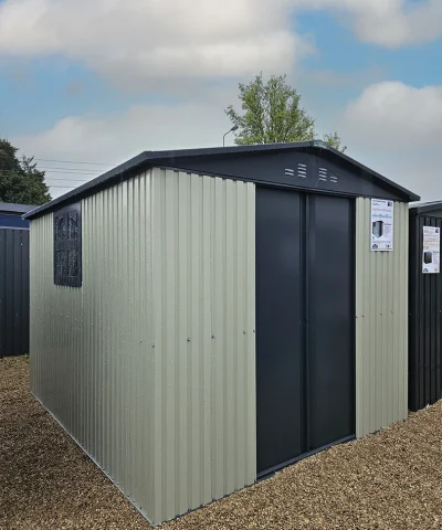 Side view of the mammoth shed