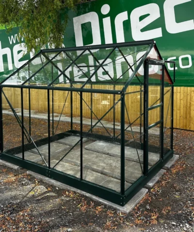 Side profile of the Serre greenhouse at the Naas Road Showroom