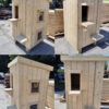 The Cat hut seen from 4-different angles