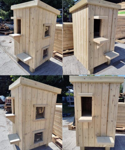 The Cat hut seen from 4-different angles
