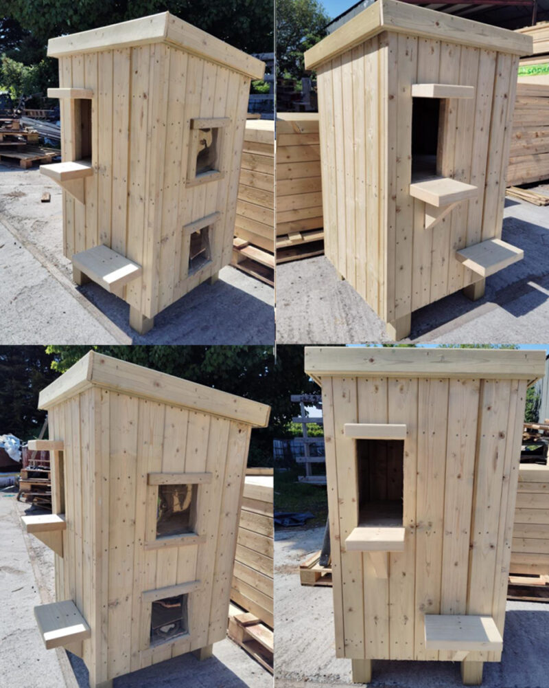 The Cat hut seen from 4-different angles