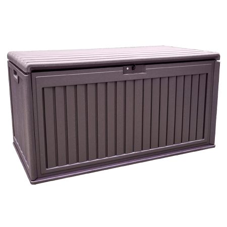 A plastic storage box