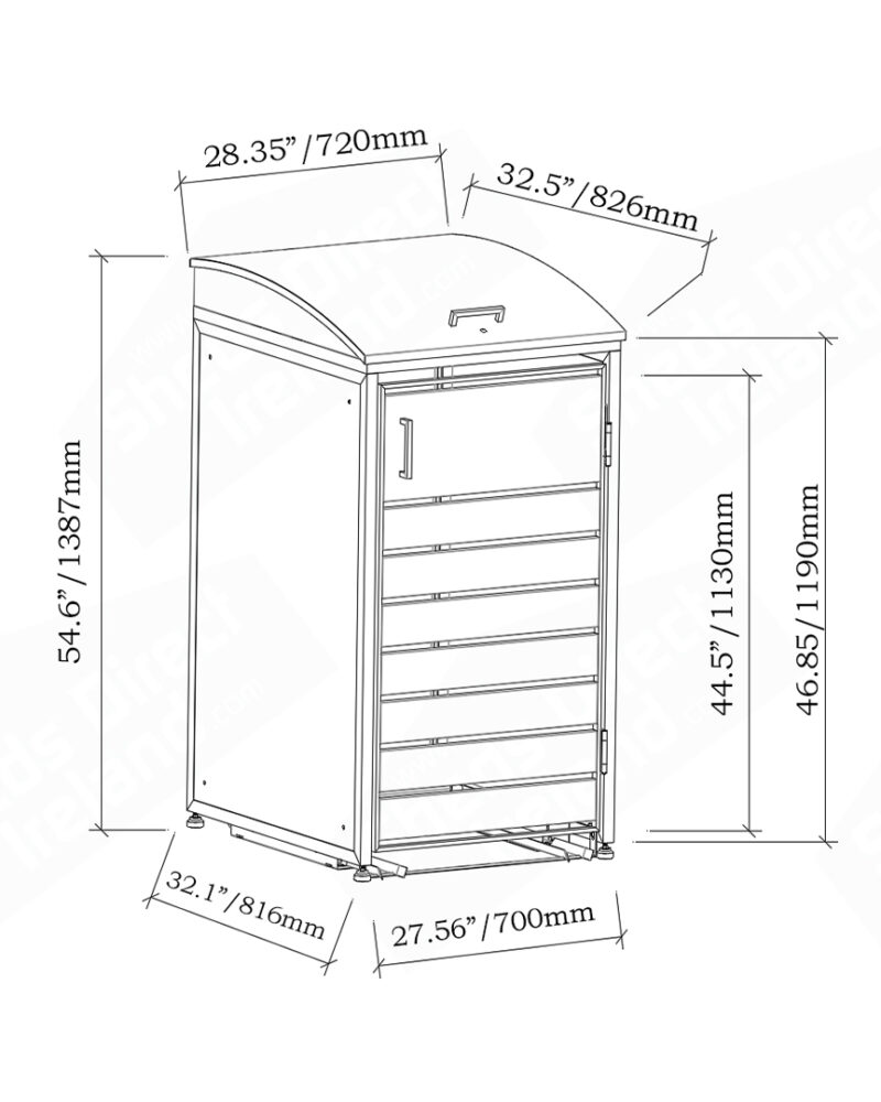 Dimensions for the Single Modular Bin Store
