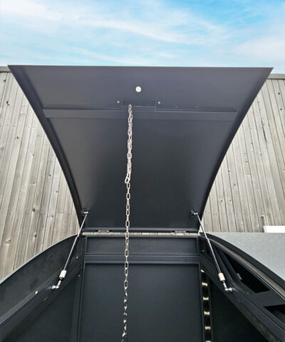 The opening of the modular bin store