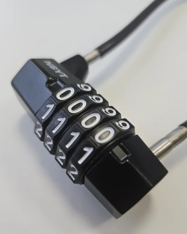 Number details on combination lock