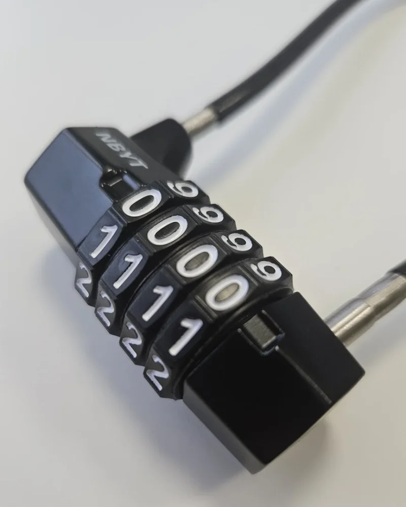 Number details on combination lock