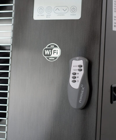The remote control attached to the body