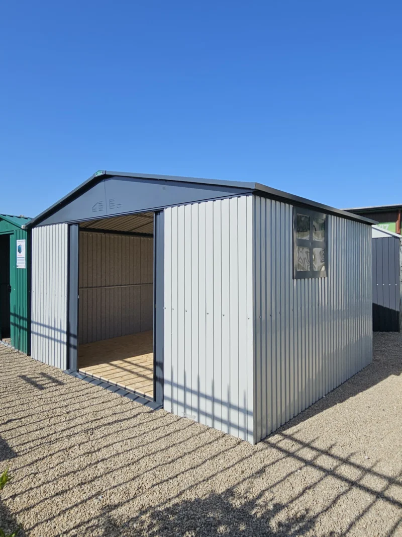 The Mammoth 12ft x 10ft shed on the Sheds Direct Ireland showroom grounds