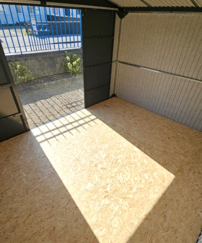 Interior view, looking towards the door of the mammoth shed 12ft x 10ft