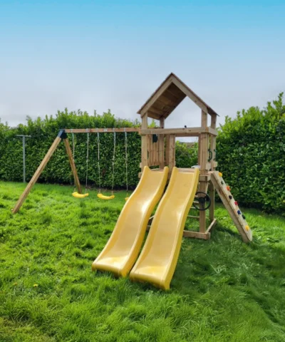 Delta+ Playhouse with yellow slide
