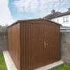 The Woodgrain Garden Shed in a suburban garden
