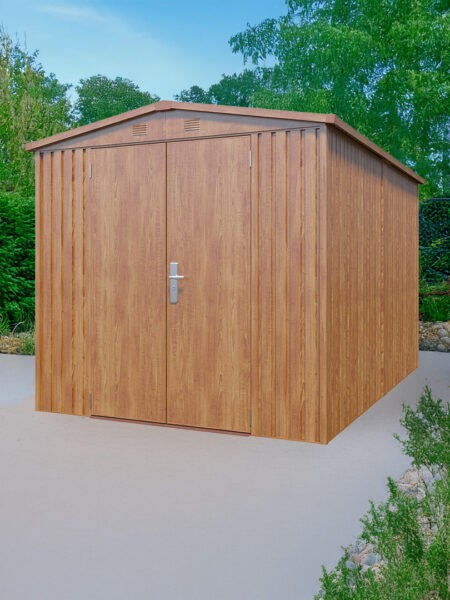 8ft x 12ft Premium Woodgrain Shed
