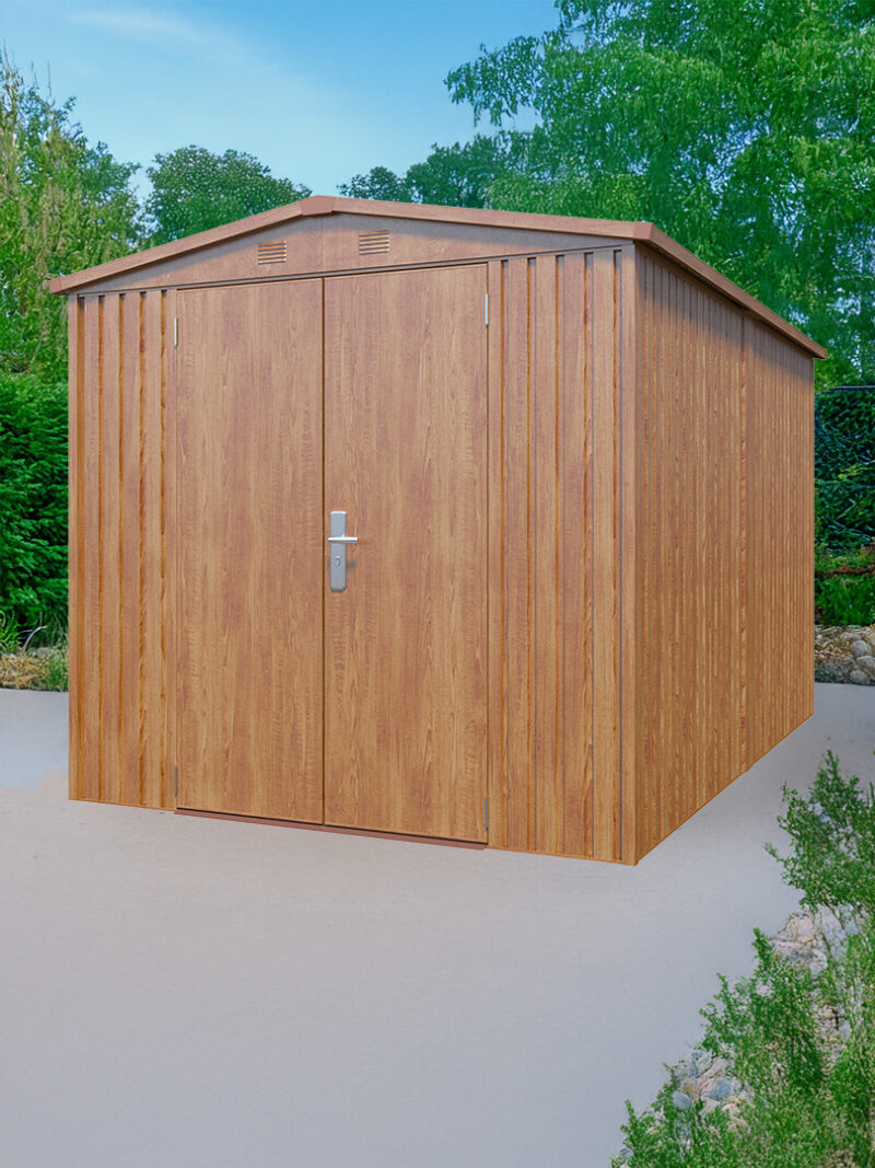 8ft x 12ft Premium Woodgrain Shed