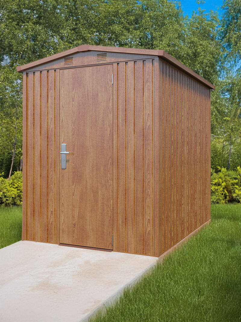 6ft x 8ft Premium Woodgrain Shed