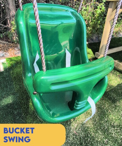 The Bucket swing in green