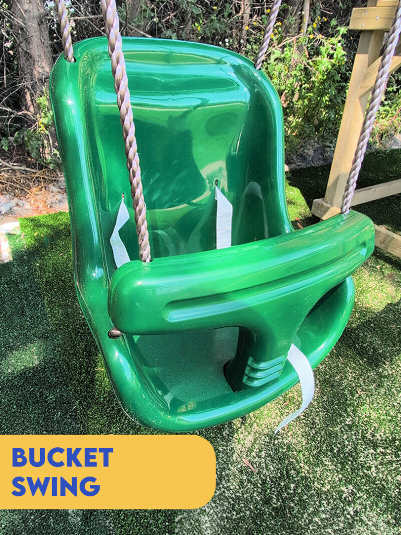 The Bucket swing in green