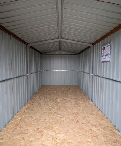 view from the door of the inside of the shed