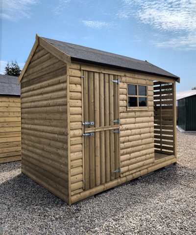 The Logstore shed at the Sheds Direct Ireland Naas Road showroom