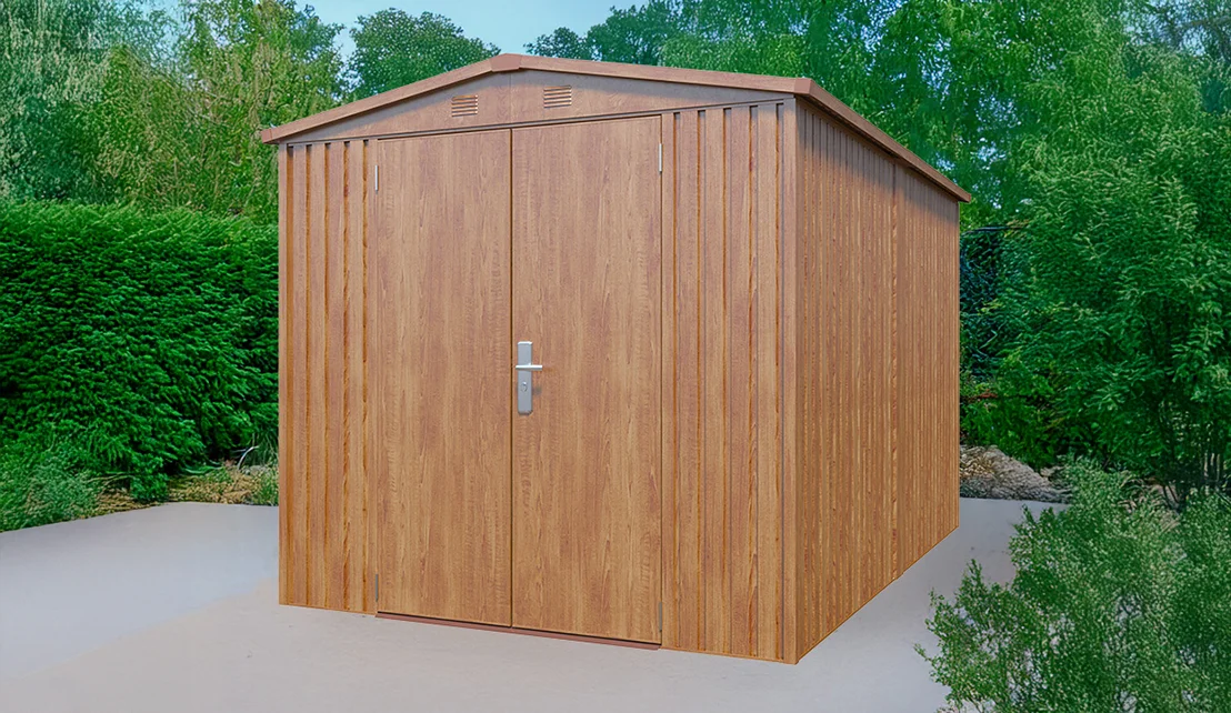 Premium Woodgrain Sheds