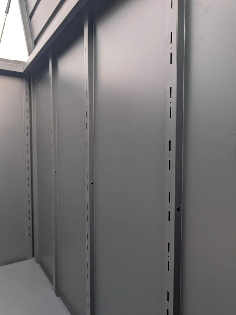 The internal walls of the storage box