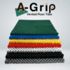 A-Grip Vented Floor Tiles stacked on top of each other.