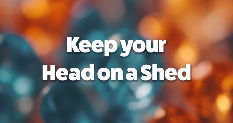 Keep your head on a shed