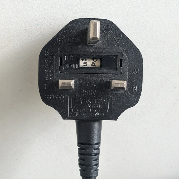 The UK plug head from the inverter heater