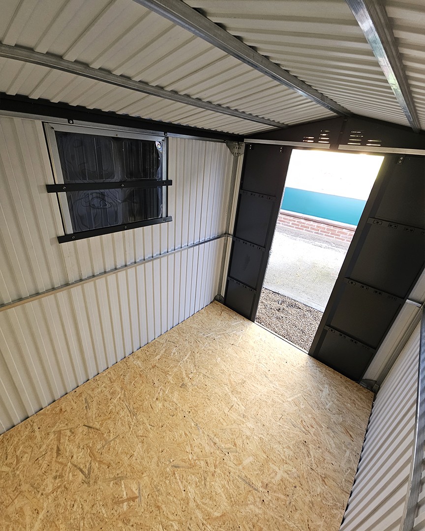 Interior view of the 6ft x 8ft mammoth shed