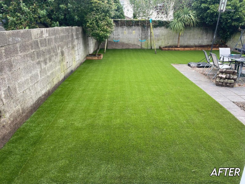 After the Artificial Grass was installed