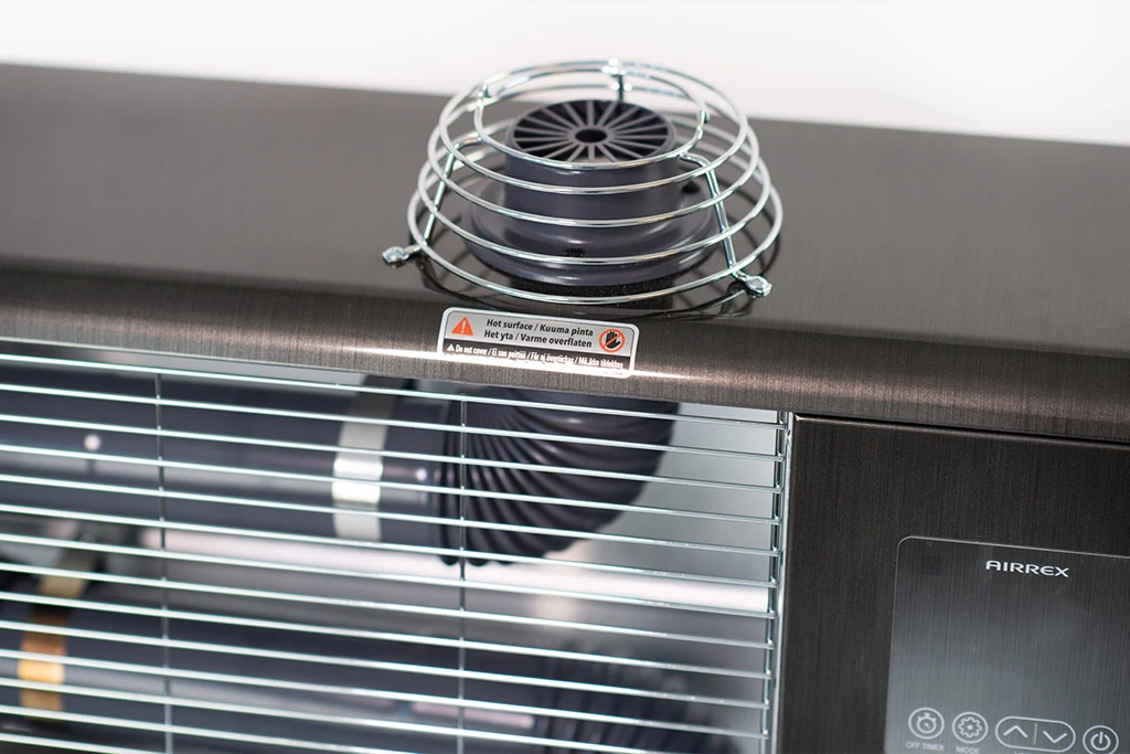 The vent at the top of the airrex heater