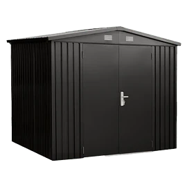 A black premium shed