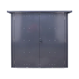 Steel Bike Shed with double doors