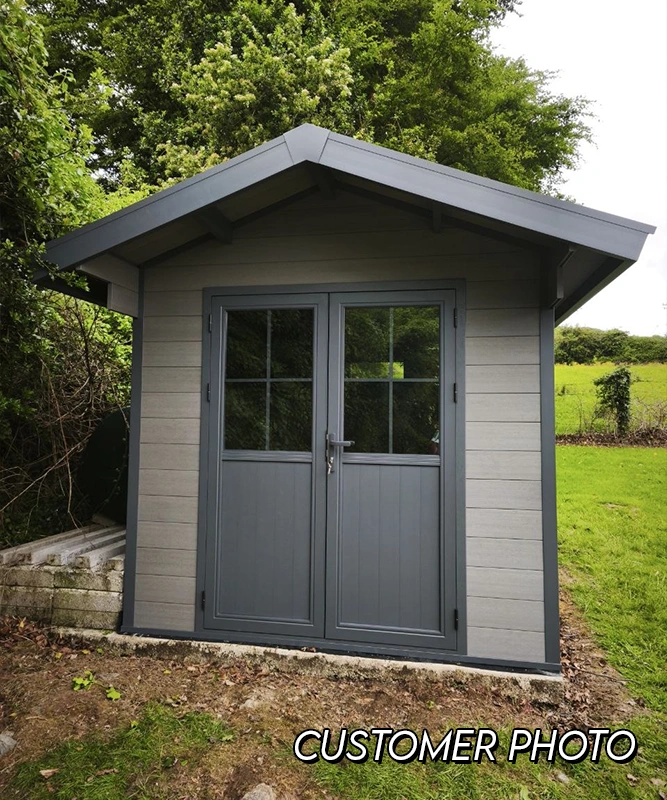 A customers photo of the Arthur shed from a large Co.Cork Garden