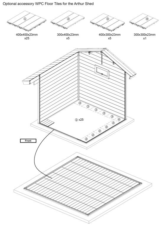 Arthur Shed Flooring Layout