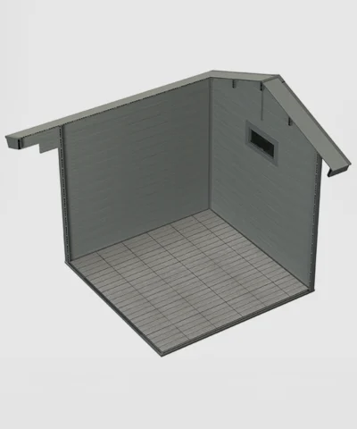 A cross-section view of the Arthur Shed's interior