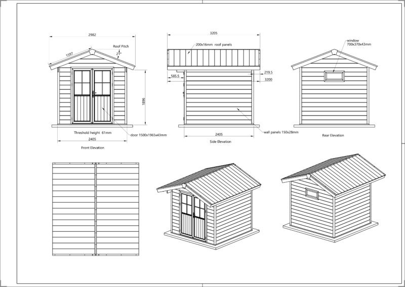 Premium Composite Shed Dimensions