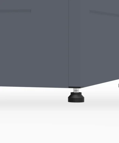 The adjustable feet on the 480L Storage Box