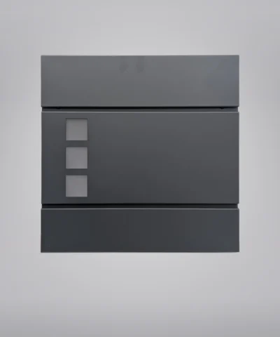 A front view of the postbox