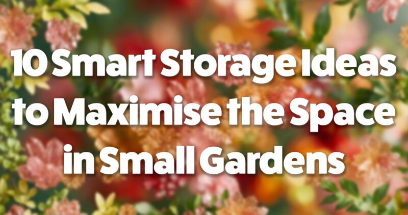 10 Smart Storage Ideas to Maximise the Space in Small Gardens