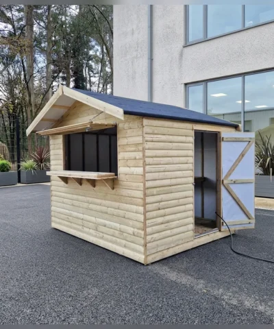 Wooden Kiosk Shed at a market
