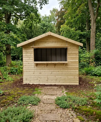 Wooden Kiosk Shed